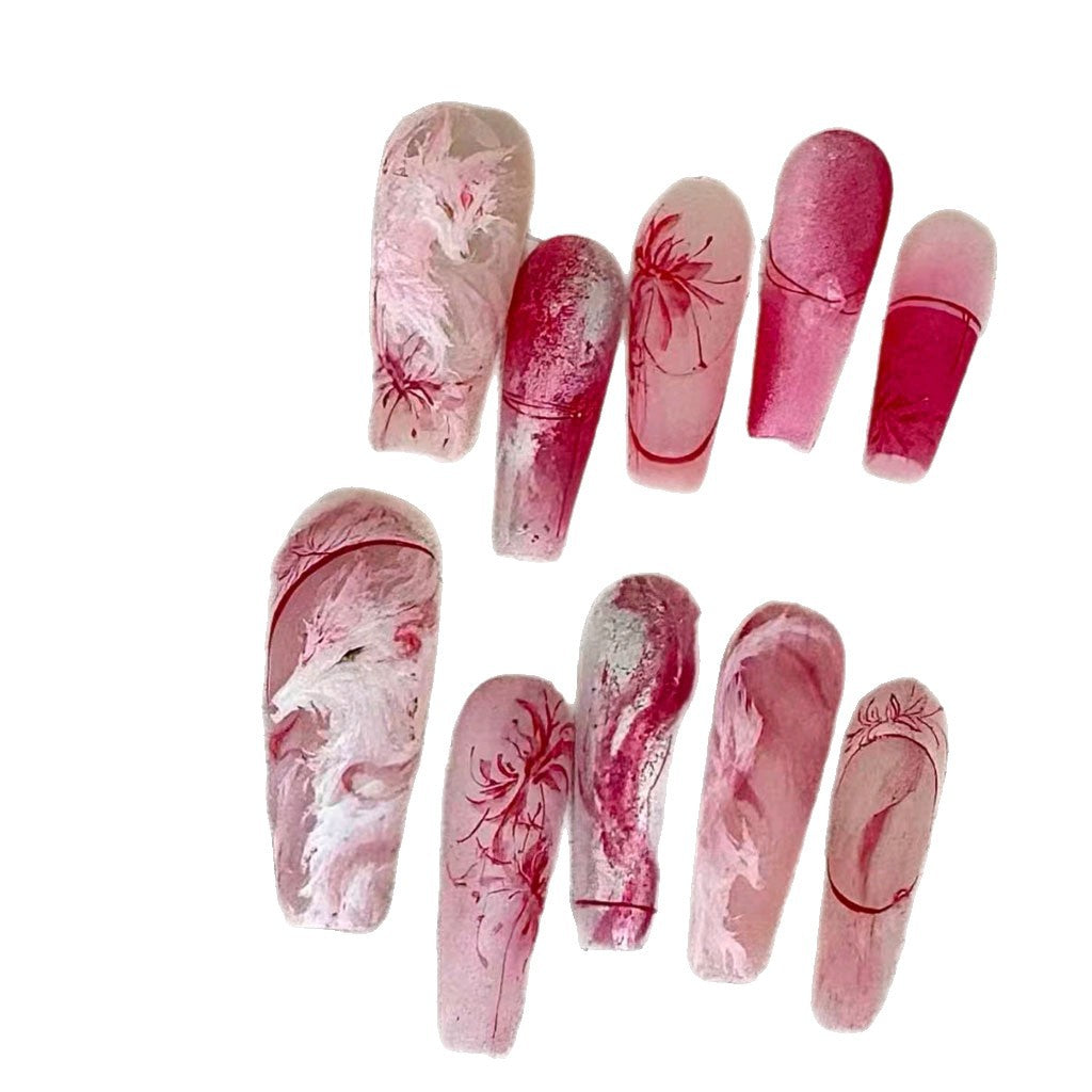 Künstlerisches Floral Nagelkunst Design Set Brehn