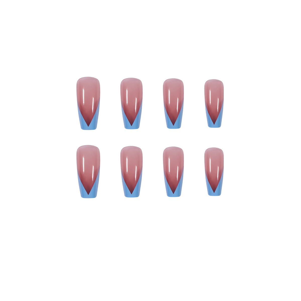 Kunstvolle Stiletto-Nägel mit Ombre-Design Brehn