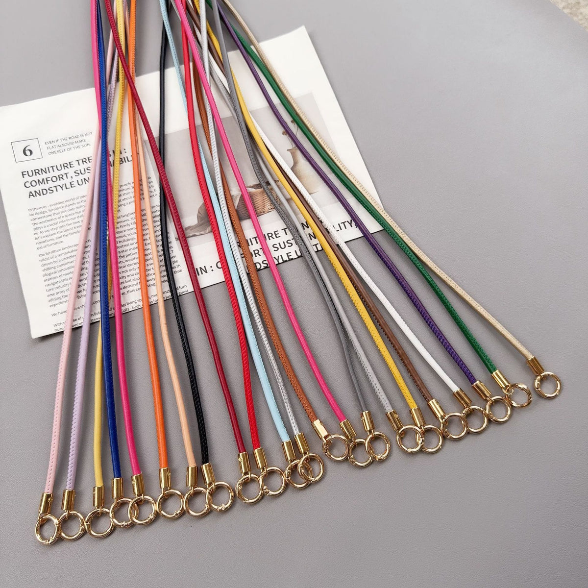 Premium Kunstleder Schlüsselband Brehn