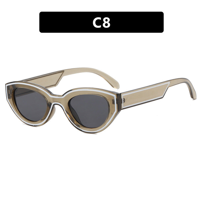 Damen Cat-Eye Sonnenbrille mit innovativem Rahmen Brehn