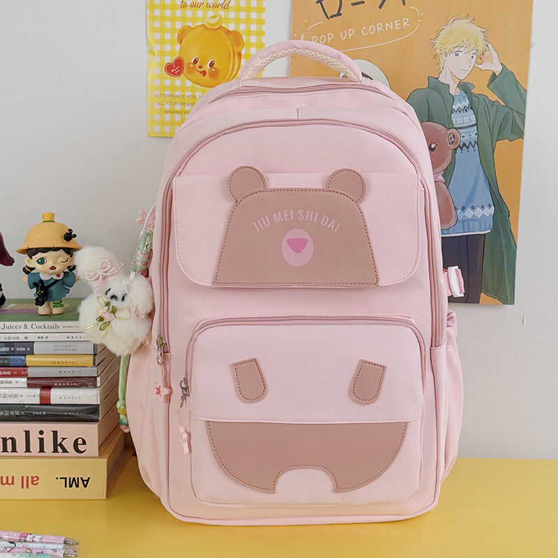 Niedlicher Bären-Prägung Schulrucksack