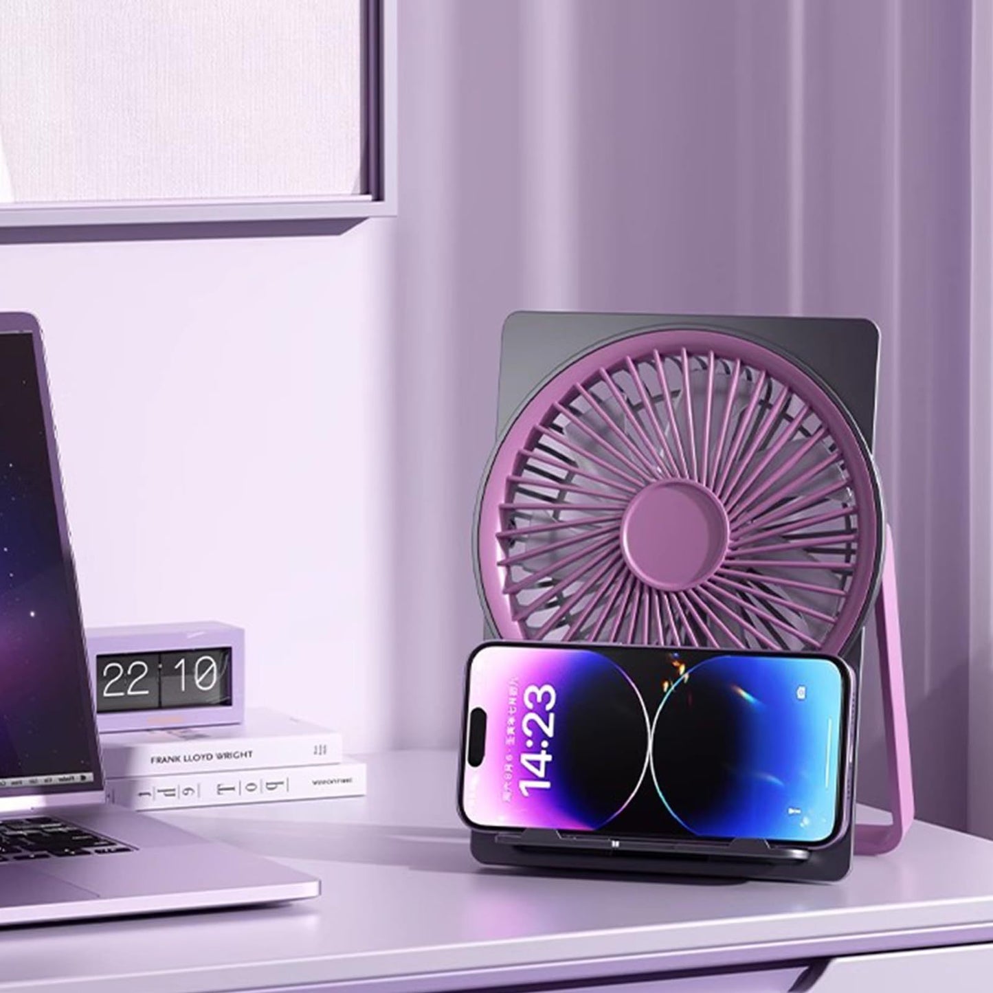 Unisex Tragbarer USB Ventilator mit flexibler Neigung Brehn