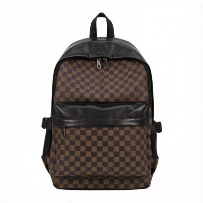 Stylischer Schachbrettmuster-Rucksack Brehn
