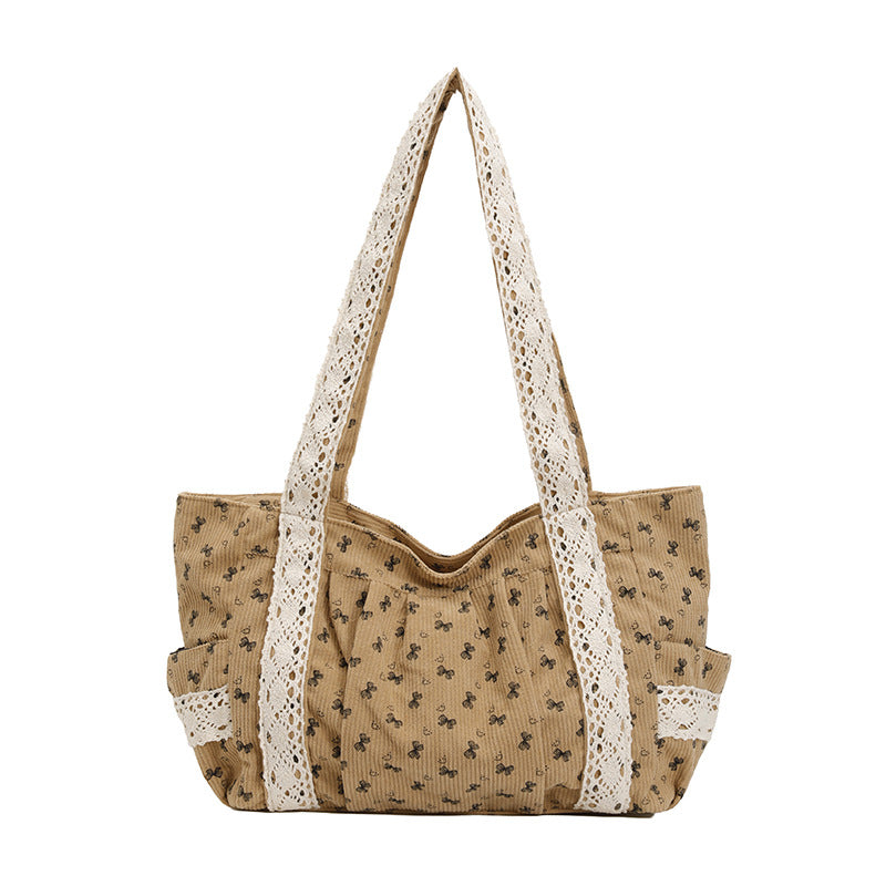 WoElegant Floral Print Tote Bag Brehn