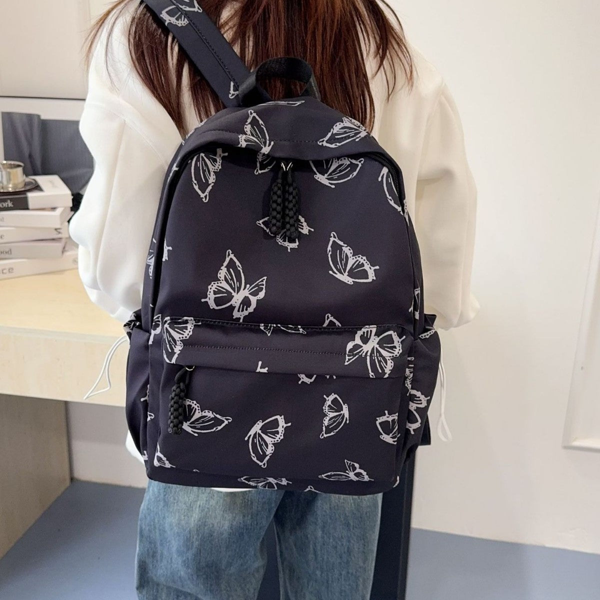 Rucksack mit Verspieltem Schmetterlingsdesign Brehn