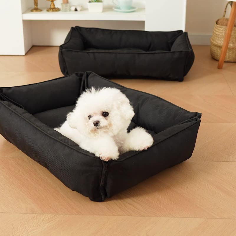 Gemütliches Rückenkissen-Hundebett