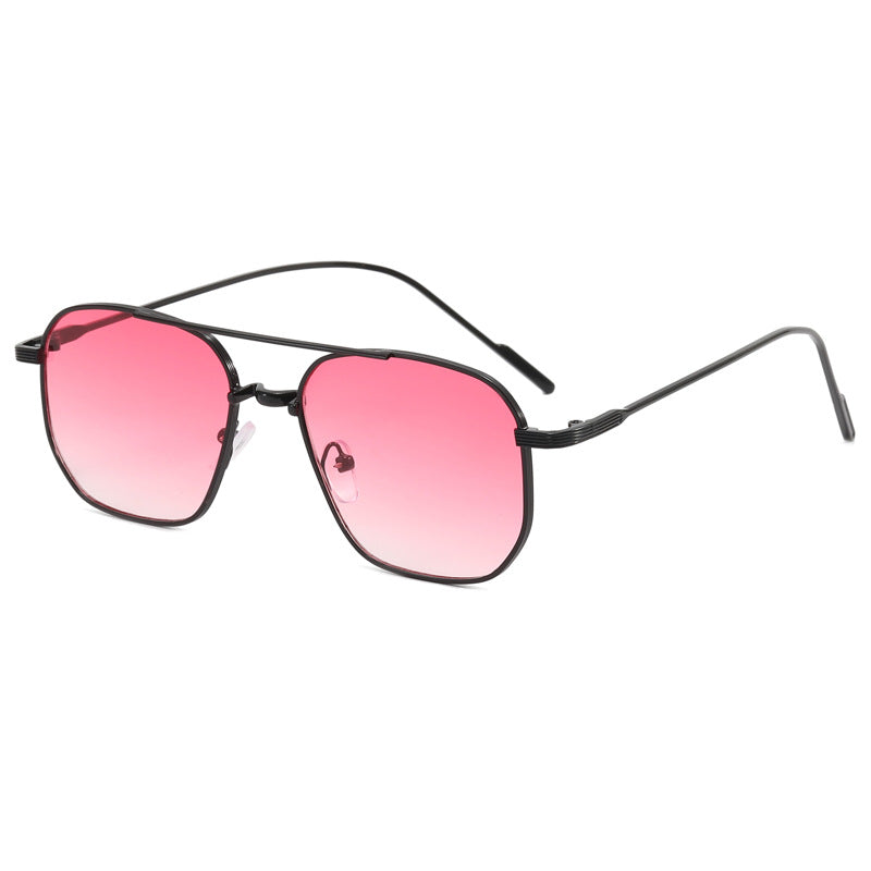 Damen modische geometrische Brille mit elegantem Metallrahmen Brehn