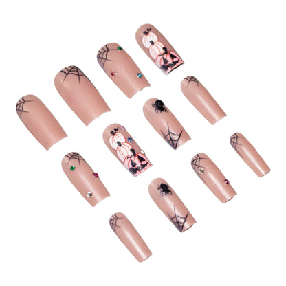 Saisonales von Halloween inspiriertes Acryl-Nagelkunst-Set