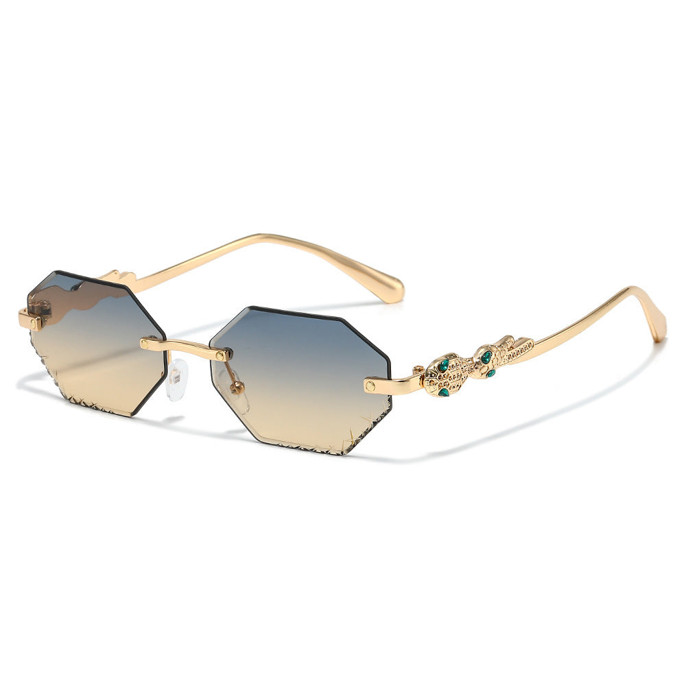 Modebewusste Statement-Hexagon-Sonnenbrille Brehn