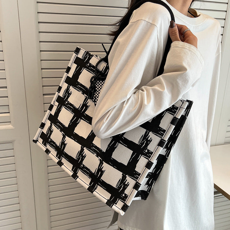 Stylische Canvas-Shopper Tasche
