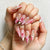 Künstlerisches Floral Inspiriertes Press-On Nagelset Brehn