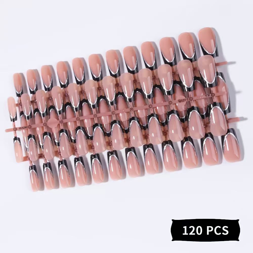 Premium Glänzendes Press-On Nagelset Brehn