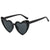 Damen modische Herz-Sonnenbrille mit UV-Schutz Brehn