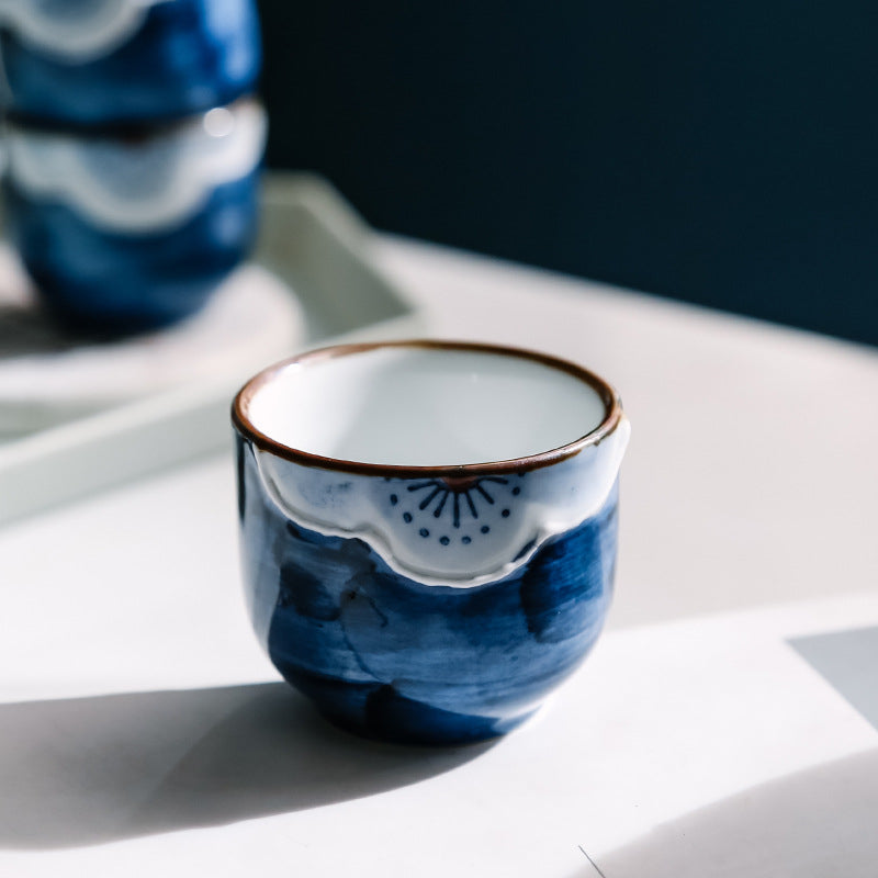 Japanische Sakura Handgefertigte Keramische Sake-Sets | Brehn