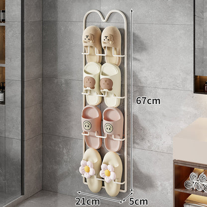 Wandmontierter Single-Pair Hausschuhregal-Organizer