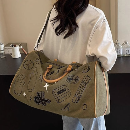 Fun gemusterte Wochenend-Duffle-Tasche Brehn