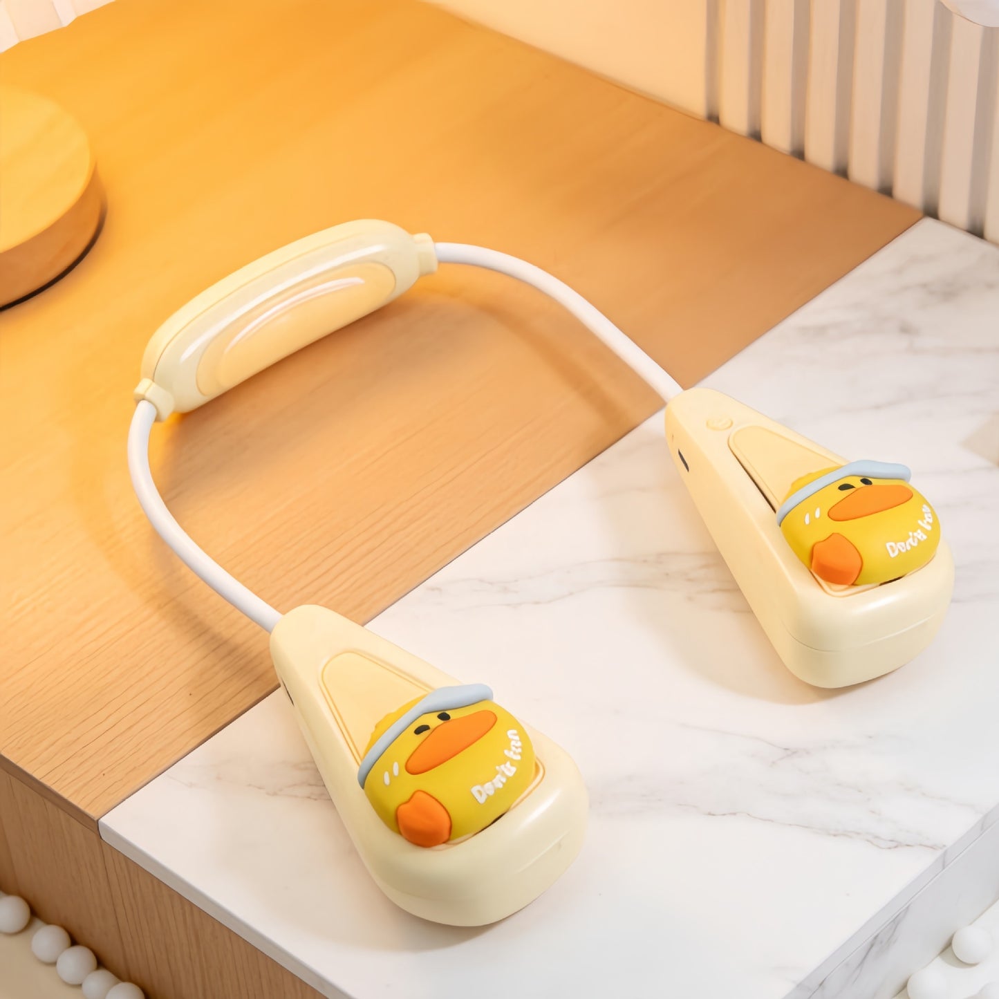 Damen tragbarer Halsventilator mit Katzenmotiv Brehn