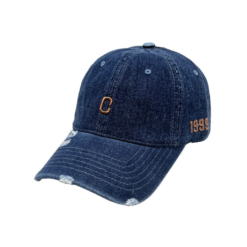 Damen Distressed Denim Baseballmütze Brehn 1784270579