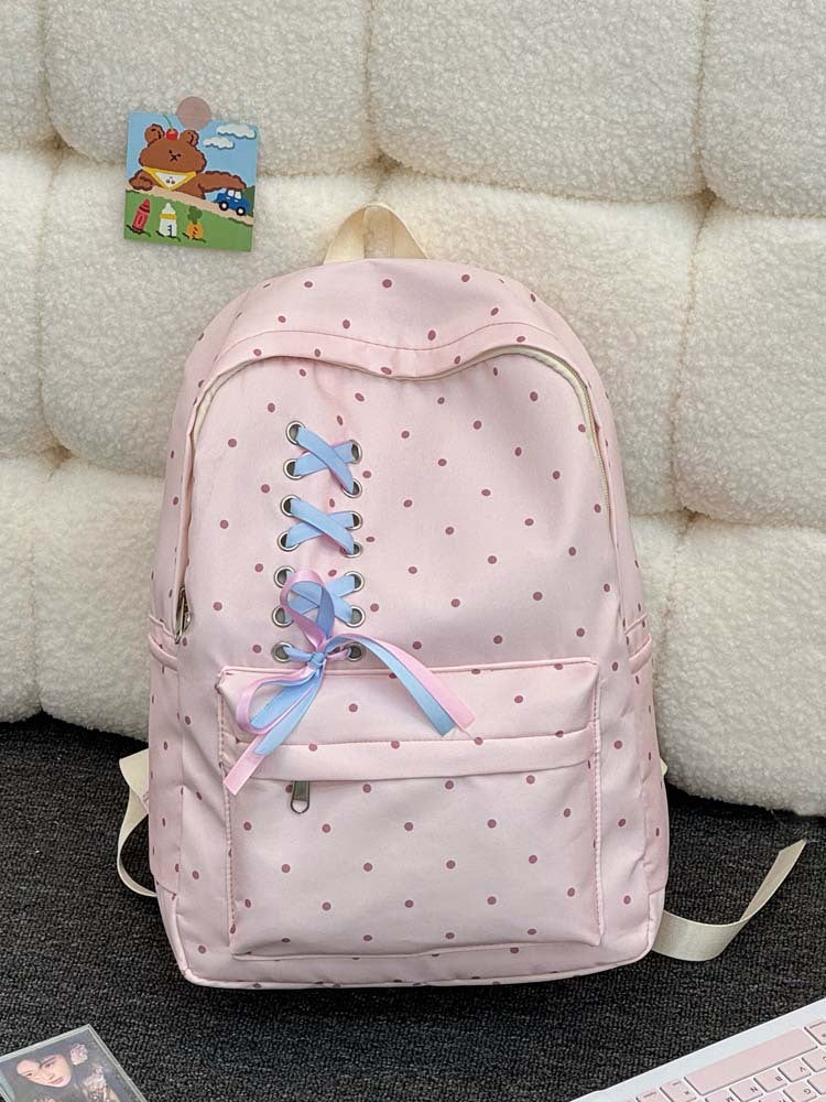 Verspielter Punkte Casual Rucksack Brehn