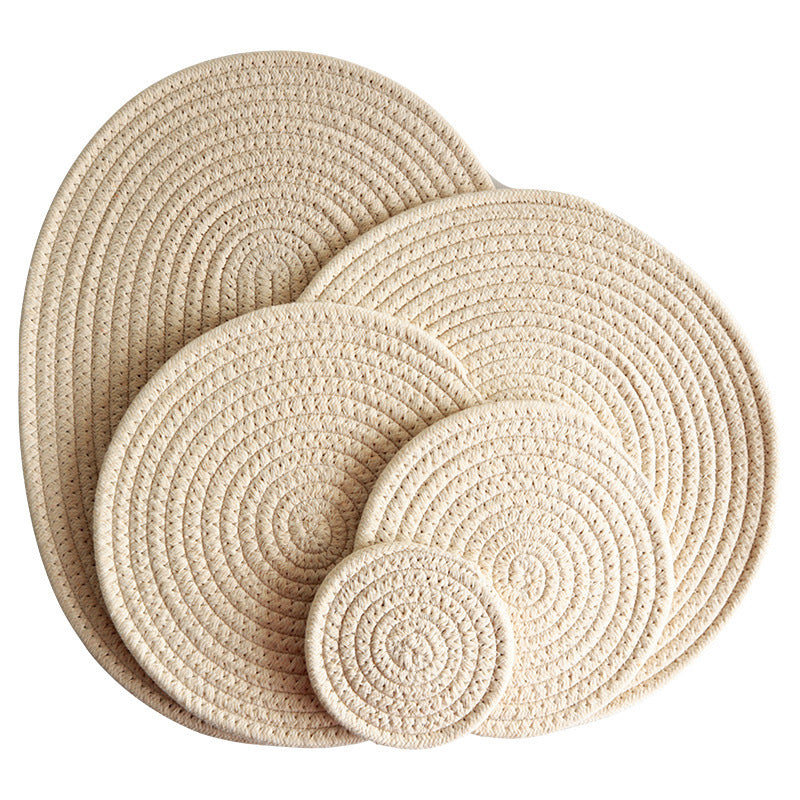 Damen Runde Platzdeckchen aus hochwertigem Naturmaterial Brehn