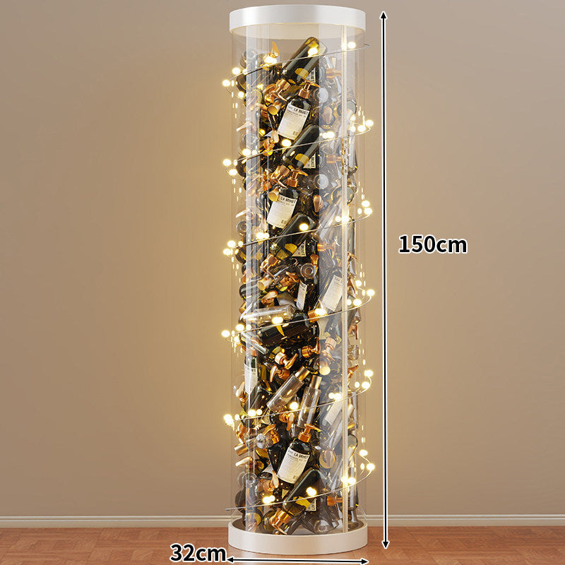 Hohe klare acryl vertikale Display-Zylinder für Mini-Parfüm- & Probeflaschen-Sammlung