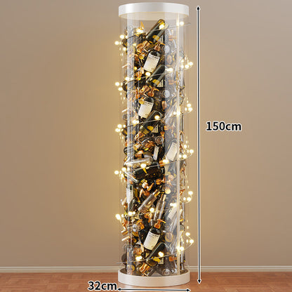 Hohe klare acryl vertikale Display-Zylinder für Mini-Parfüm- & Probeflaschen-Sammlung