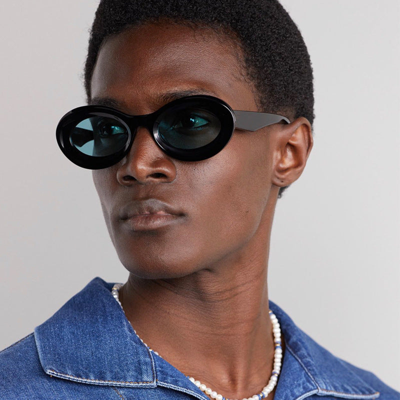 Damen modische ovalförmige Sonnenbrille mit innovativem Design Brehn