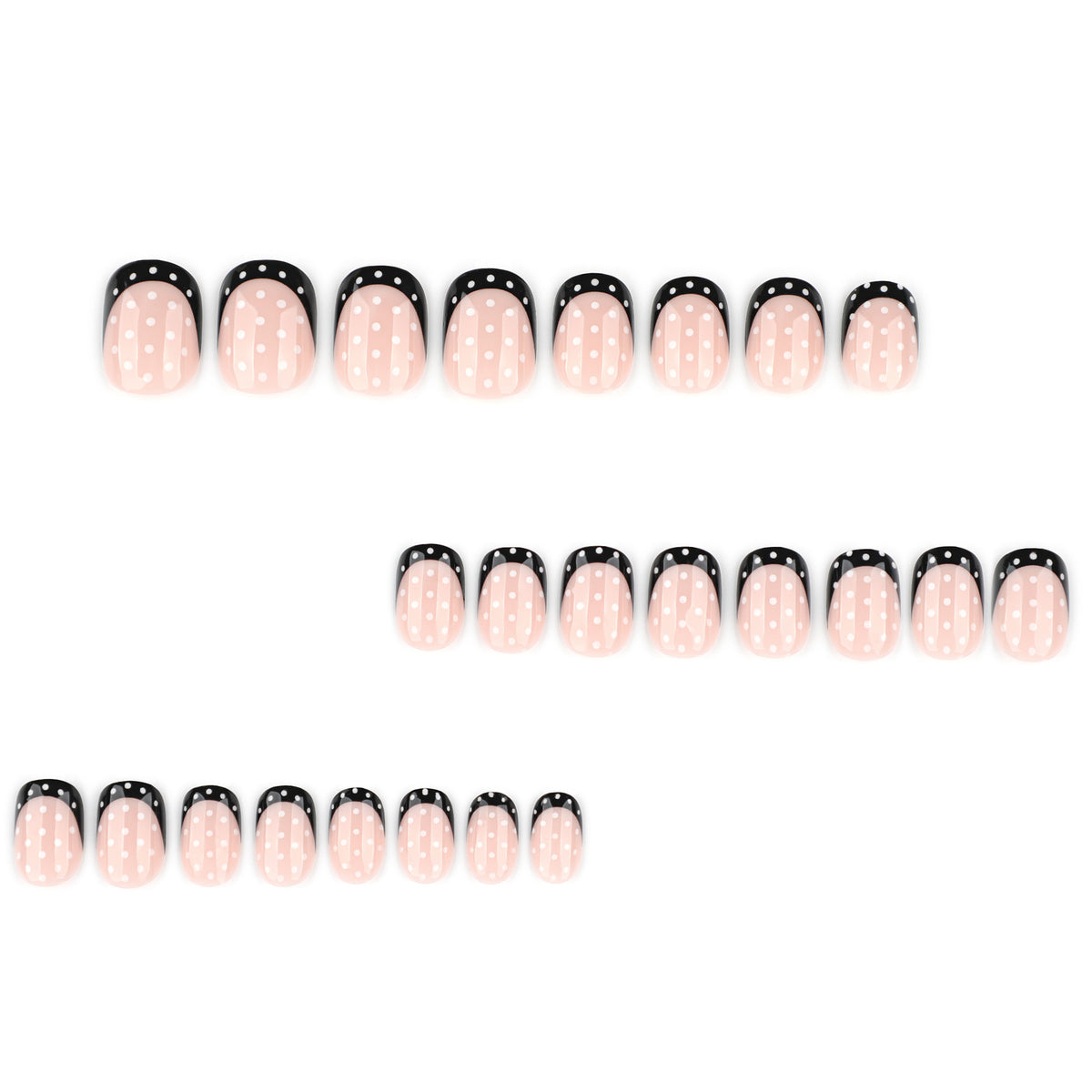Kunstvolle Nagelkunst mit eleganten Punkten und Ombre-Effekt Brehn