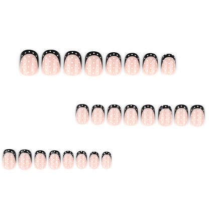 Kunstvolle Nagelkunst mit eleganten Punkten und Ombre-Effekt Brehn