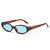 Schlanke retro-inspirierte ovale Sonnenbrille Brehn