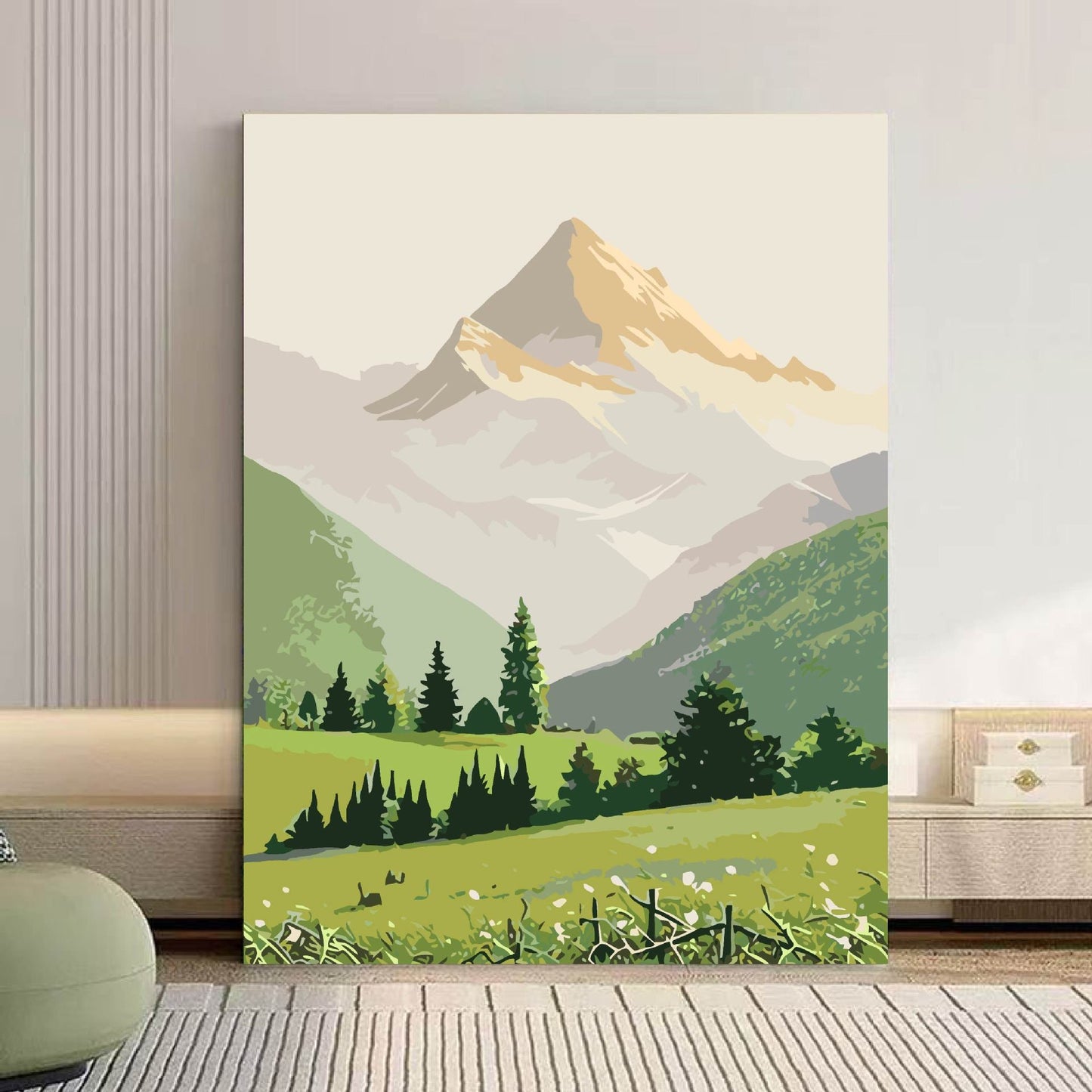 Szenische Berglandschaft Leinwand Kunst Brehn 1785768018