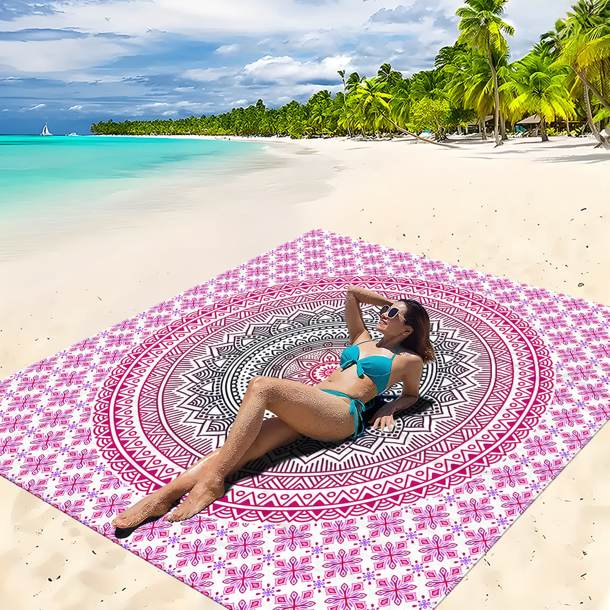 Mandala Design Strandmatte Brehn