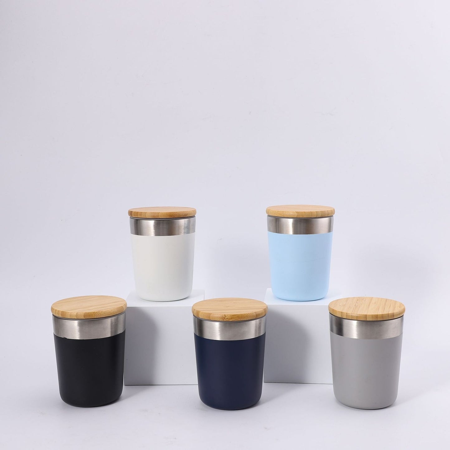 Damen Isolierkaffeebecher mit Bambusdeckel Brehn