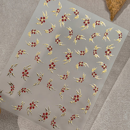 Blumenfolien-Nagelkunst-Aufkleber