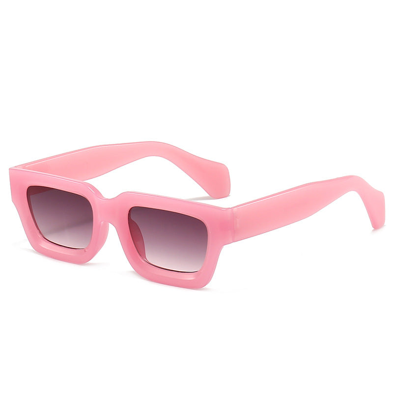 Damen trendige Sonnenbrille mit robustem und transparentem Rahmen Brehn