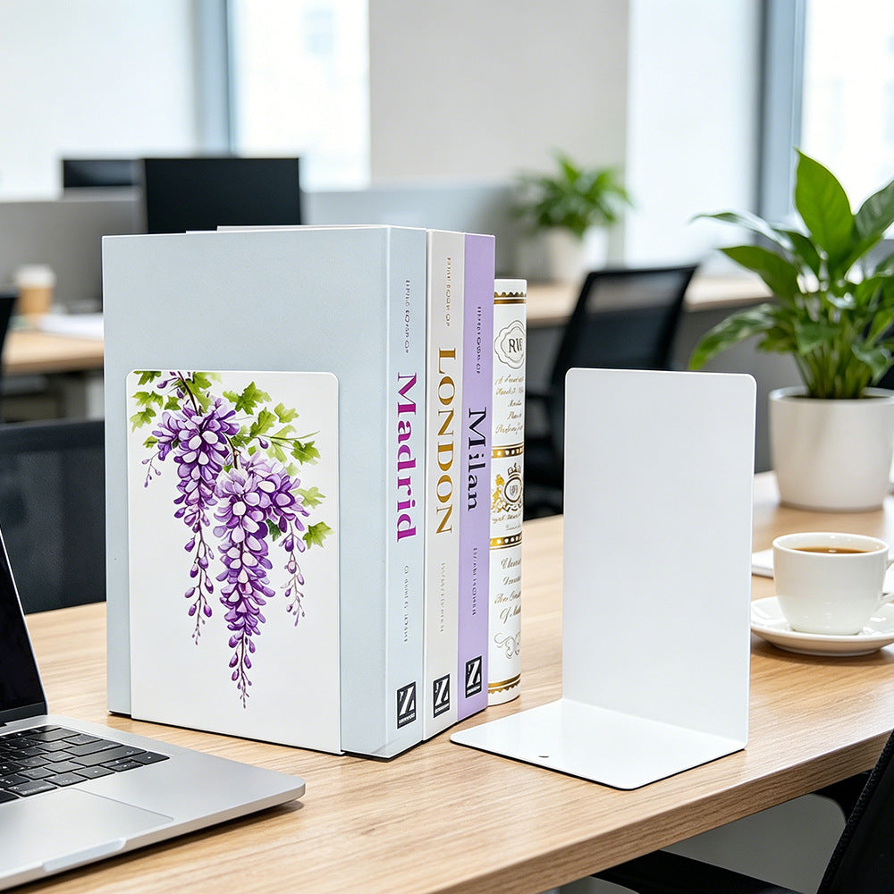 Künstlerische Blumen Design Buchstützen