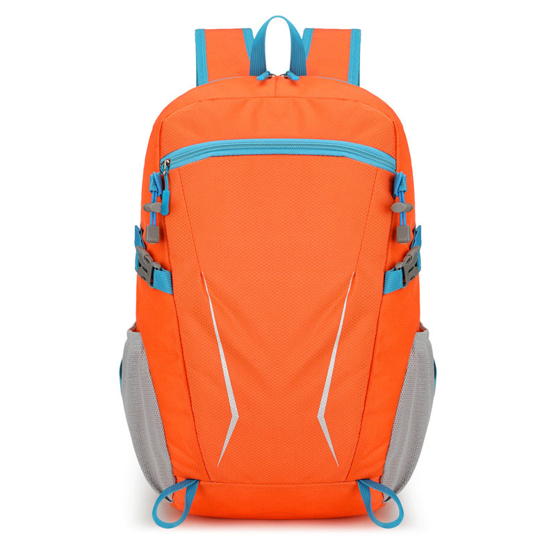 Unisex nan leichter Tagesrucksack mit reflektierenden Einsätzen, gepolstertem Rücken und seitlichen Netz-Taschen Brehn