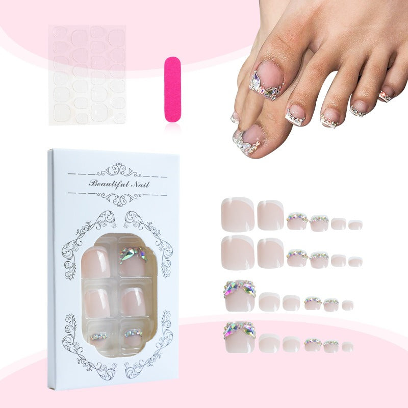 Kreatives Kunstnagelset mit Glitzer- und Blumenverzierungen Brehn