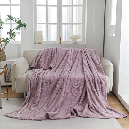 Damen Plüsch Tagesdecke mit strukturiertem Design Brehn