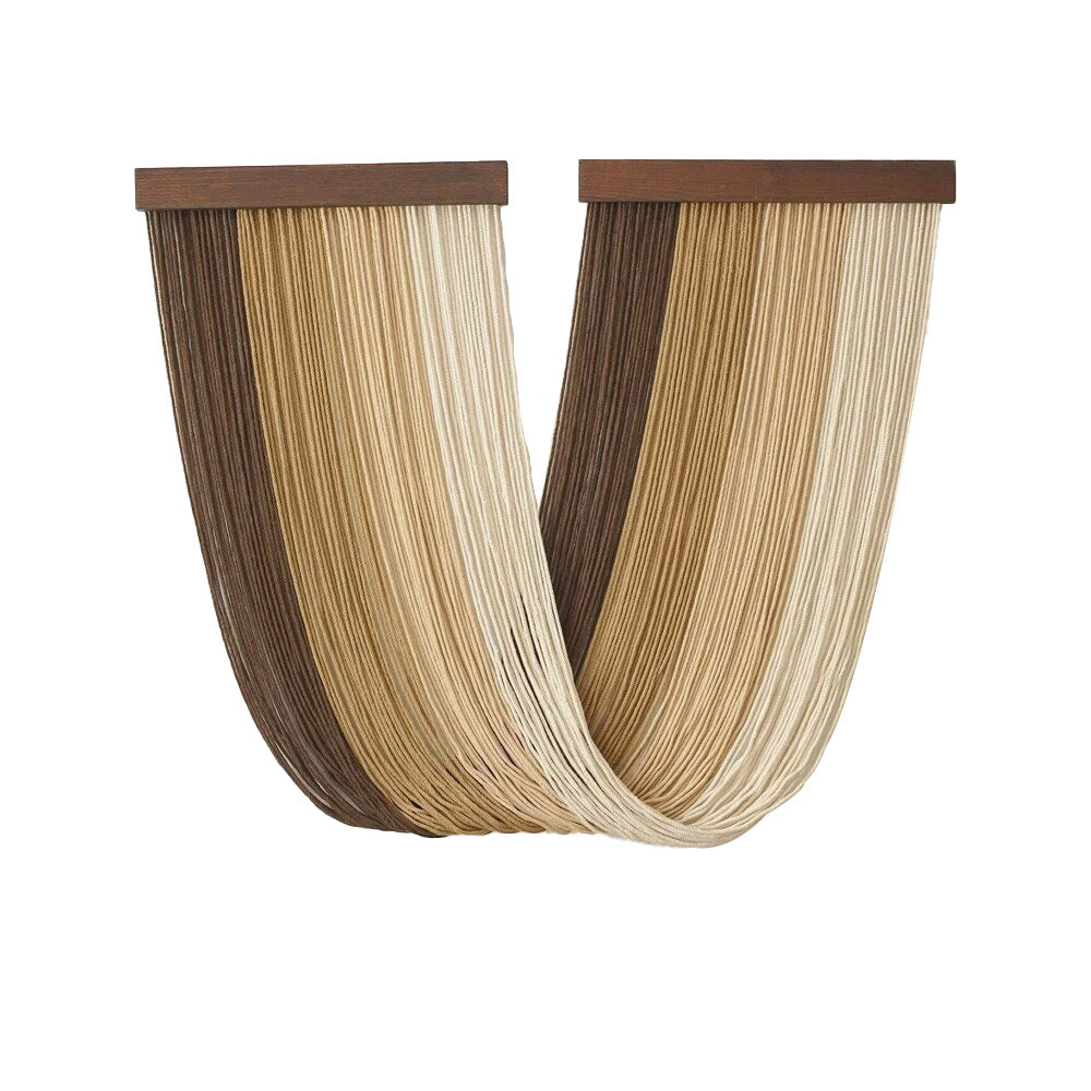 Eleganteres Makramee-Wandteppich mit Holzrahmen