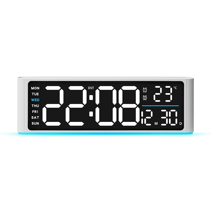 Digitaler Led-Wecker mit Temperatur- und Wochentagsanzeige Brehn
