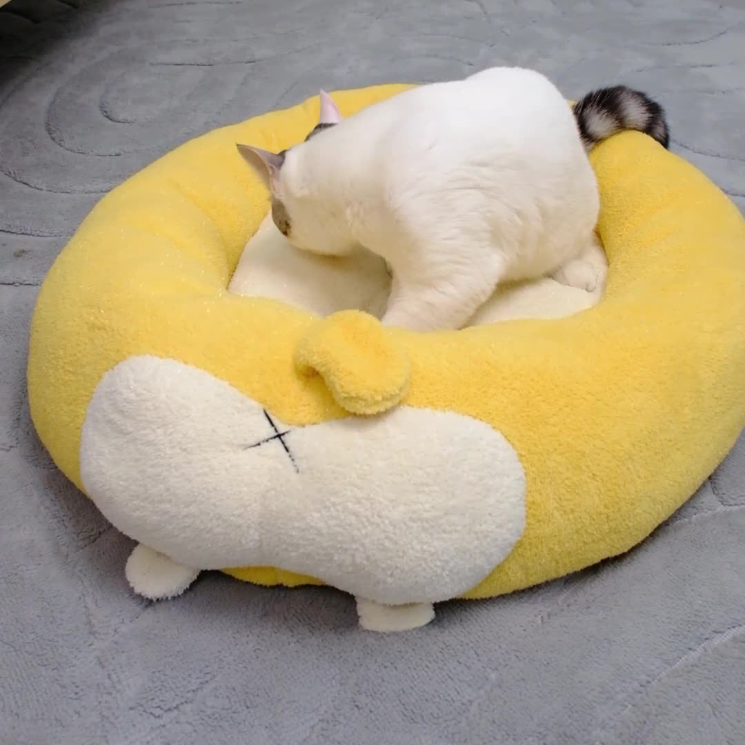 Gemütliches Plüsch-Hundebett