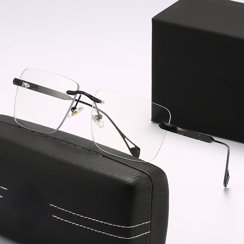 Damen modische quadratische Sonnenbrille mit luxuriösen Metall-Akzenten Brehn