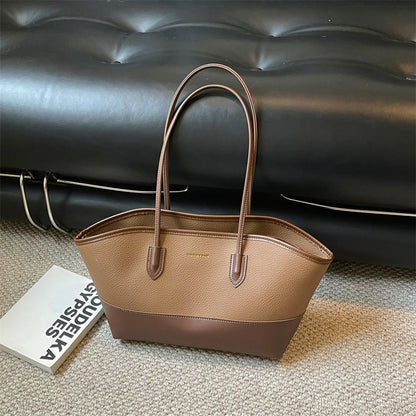 Strukturierte Leder-Tote-Tasche