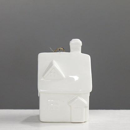 Dekorative Keramikhäuschen Figur Brehn