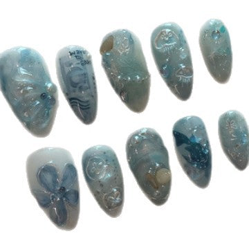 Dekoratives Themen Press-On Nagelkunst Set Brehn