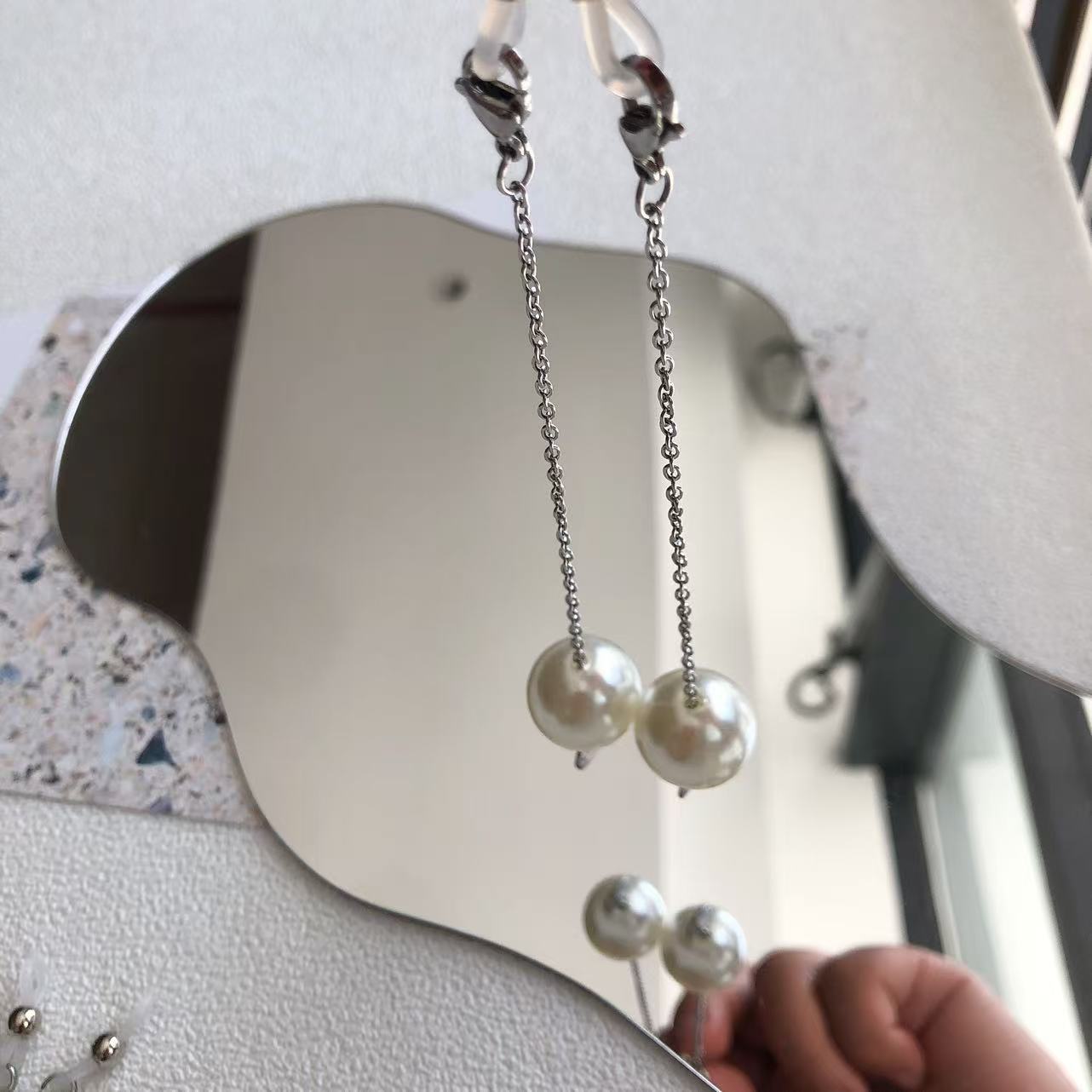 Elegante Perlen Tropfen Ohrringe Brehn