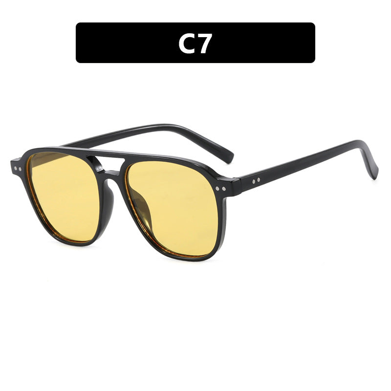 Damen moderne quadratische Sonnenbrille mit robustem Design und UV-Schutz Brehn