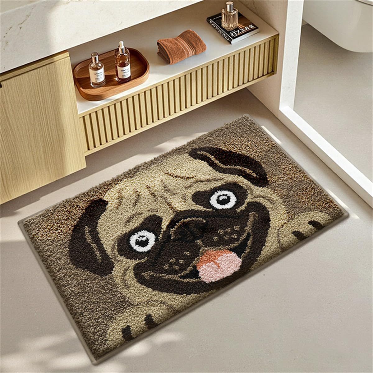 Dekorative Hundebezogene Badematte