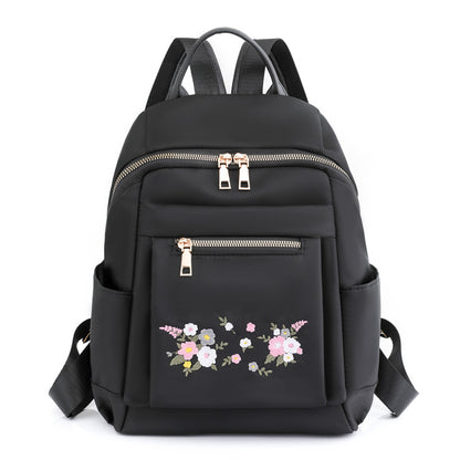 Floral Bestickter Rucksack Brehn